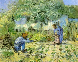 First Steps after Millet Oil painting by Vincent van Gogh