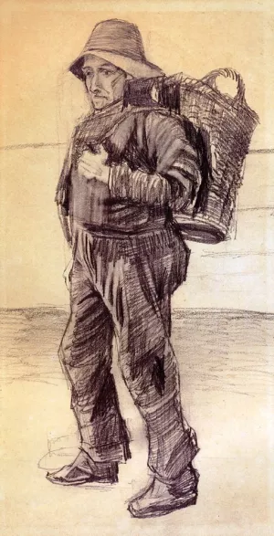 Fisherman painting by Vincent van Gogh