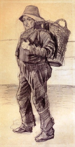 Main Product Photo of Fisherman Painting by Vincent van Gogh