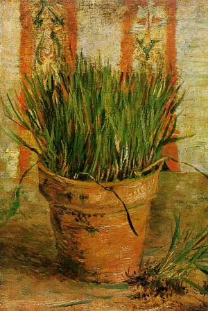 Flowerpot with Chives painting by Vincent van Gogh
