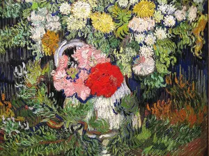 Flowers in a Vase by Vincent van Gogh Oil Painting
