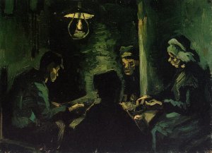 Four Peasants at a Meal (also known as Study for 'The Potato Eaters')