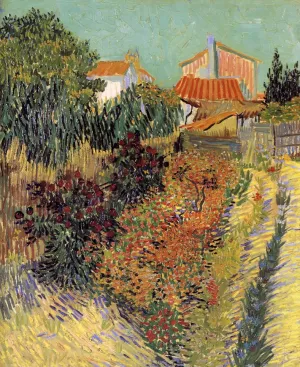 Garden Behind a House by Vincent van Gogh - Oil Painting Reproduction