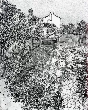 Garden with Flowers by Vincent van Gogh Oil Painting
