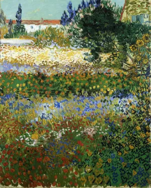Garden with Flowers by Vincent van Gogh - Oil Painting Reproduction