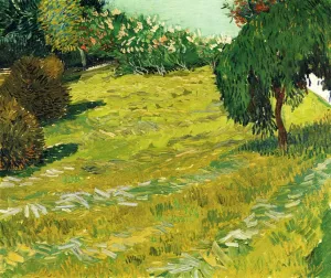 Garden with Weeping Willow painting by Vincent van Gogh