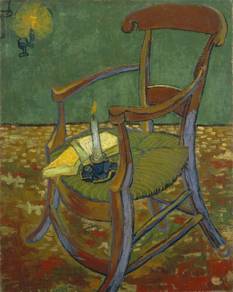 Gauguin's Chair  by Vincent van Gogh - Hand-Painted Oil Painting Reproduction