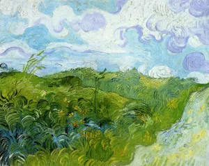 Green Wheat Fields by Vincent van Gogh - Oil Painting Reproduction