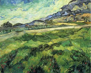 Green Wheatfield painting by Vincent van Gogh