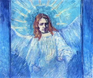 Half-Figure of an Angel after Rembrandt painting by Vincent van Gogh