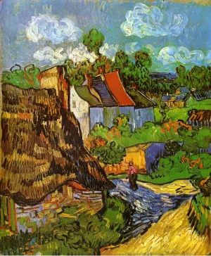 Houses in Auvers by Vincent van Gogh - Oil Painting Reproduction