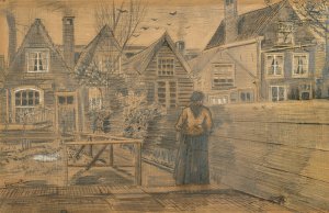 Houses Seen From The Back Window Of Sien's Mother's House by Vincent van Gogh Oil Painting