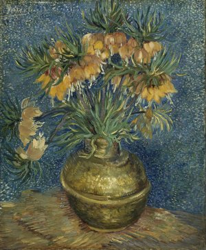 Imperial Fritillaries in a Copper Vase by Vincent van Gogh Oil Painting