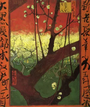Japonaiserie after Hiroshige painting by Vincent van Gogh