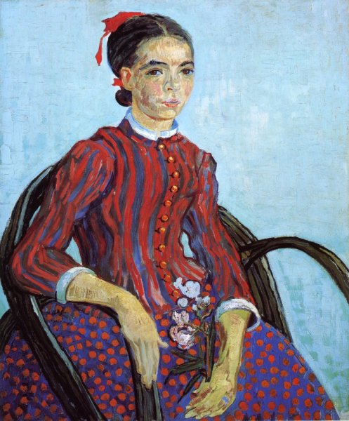 Main Product Photo of La Mousme Painting by Vincent van Gogh