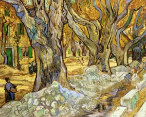 Large Plane Trees by Vincent van Gogh - Oil Painting Reproduction