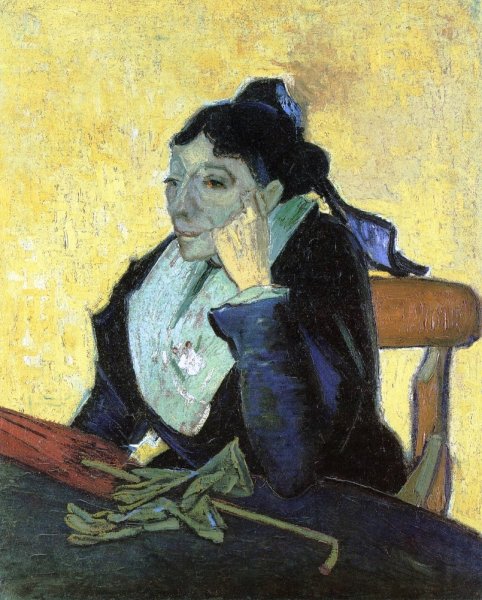 L'Arlesienne, Portrait of Madame Ginoux by Vincent van Gogh - Hand-Painted Oil Painting Reproduction