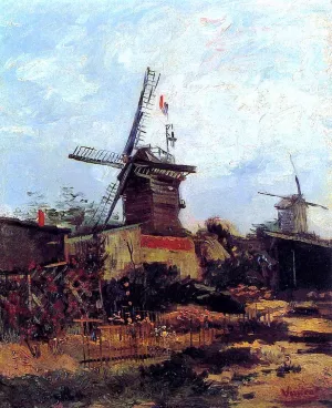 Le Moulin de Blute-Fin by Vincent van Gogh Oil Painting