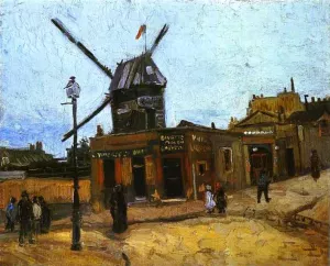 Le Moulin de la Galette Oil painting by Vincent van Gogh