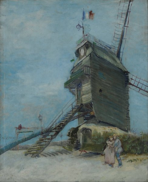 Le Moulin de la Galette  by Vincent van Gogh - Hand-Painted Oil Painting Reproduction