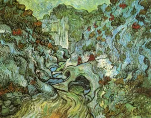 Les Peiroulets Ravine Oil painting by Vincent van Gogh