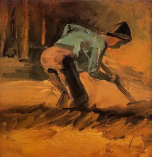 Man Digging Oil painting by Vincent van Gogh
