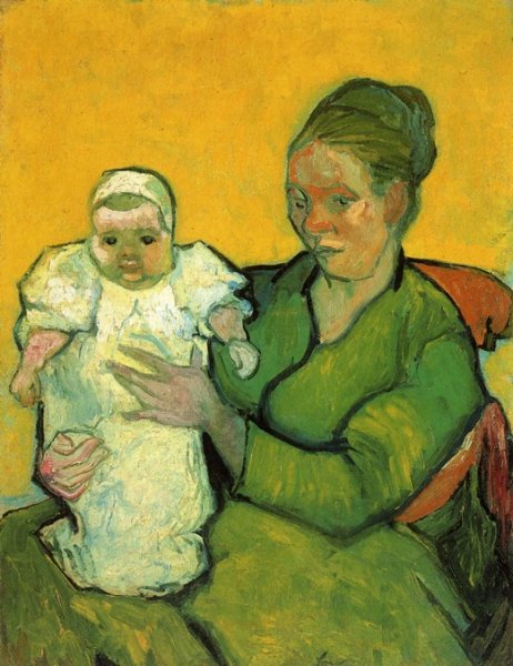 Main Product Photo of Mother Roulin with Her Baby Painting by Vincent van Gogh