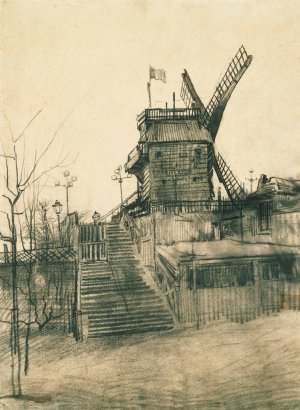 Moulin de la Galette by Vincent van Gogh Oil Painting
