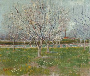 Orchard in Blossom by Vincent van Gogh Oil Painting