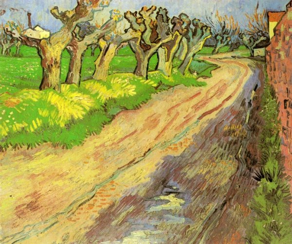 Pollard Willows by Vincent van Gogh - Hand-Painted Oil Painting Reproduction