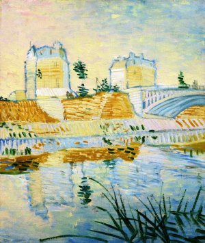 Pont de Clichy Oil painting by Vincent van Gogh