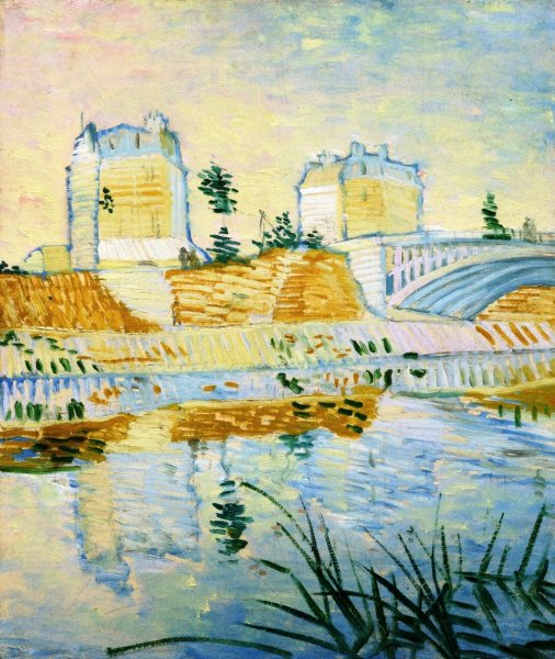 Main Product Photo of Pont de Clichy Painting by Vincent van Gogh