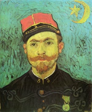 Portrait of Milliet, Second Lieutnant of the Zouaves Oil painting by Vincent van Gogh