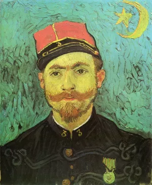 Portrait of Milliet, Second Lieutnant of the Zouaves by Vincent van Gogh - Oil Painting Reproduction