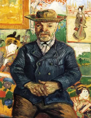 Portrait of Pere Tanguy II painting by Vincent van Gogh