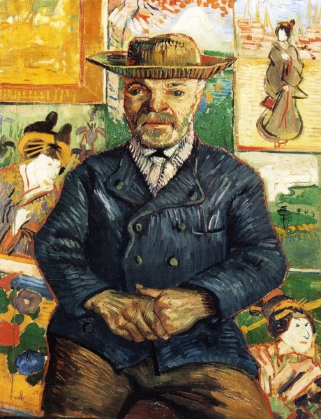 Portrait of Pere Tanguy II by Vincent van Gogh - Hand-Painted Oil Painting Reproduction