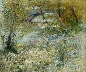 River Bank in Springtime by Vincent van Gogh Oil Painting