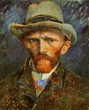 Self Portrait with a Grey Felt Hat by Vincent van Gogh - Oil Painting Reproduction