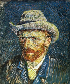 Self Portrait with Felt Hat by Vincent van Gogh Oil Painting