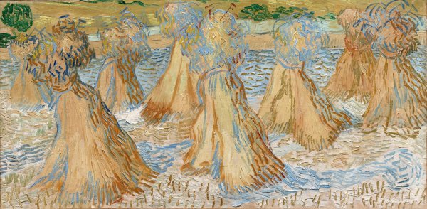 Main Product Photo of Sheaves of Wheat  Painting by Vincent van Gogh
