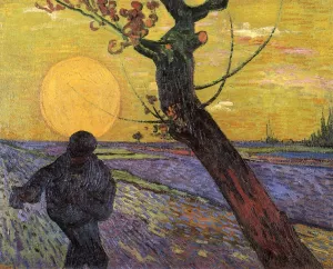 Sower with Setting Sun Oil painting by Vincent van Gogh