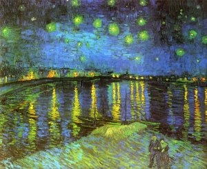 Starry Night Over the Rhone Oil painting by Vincent van Gogh