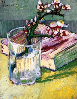 Still Life, Almond Branch by Vincent van Gogh Oil Painting