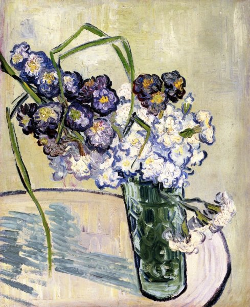 Still Life, Vase with Carnations by Vincent van Gogh - Hand-Painted Oil Painting Reproduction