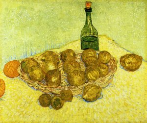 Still Life with a Bottle, Lemons and Oranges