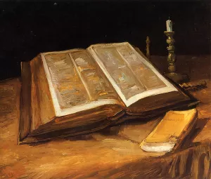 Still Life with Bible painting by Vincent van Gogh