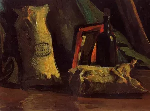 Still Life with Two Sacks and a Bottle by Vincent van Gogh Oil Painting