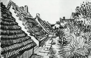 Street in Sainte-Maries Oil painting by Vincent van Gogh