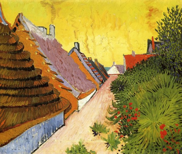 Main Product Photo of Street in Saintes-Maries Painting by Vincent van Gogh