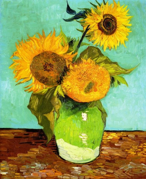 Sunflowers II  by Vincent van Gogh - Hand-Painted Oil Painting Reproduction
